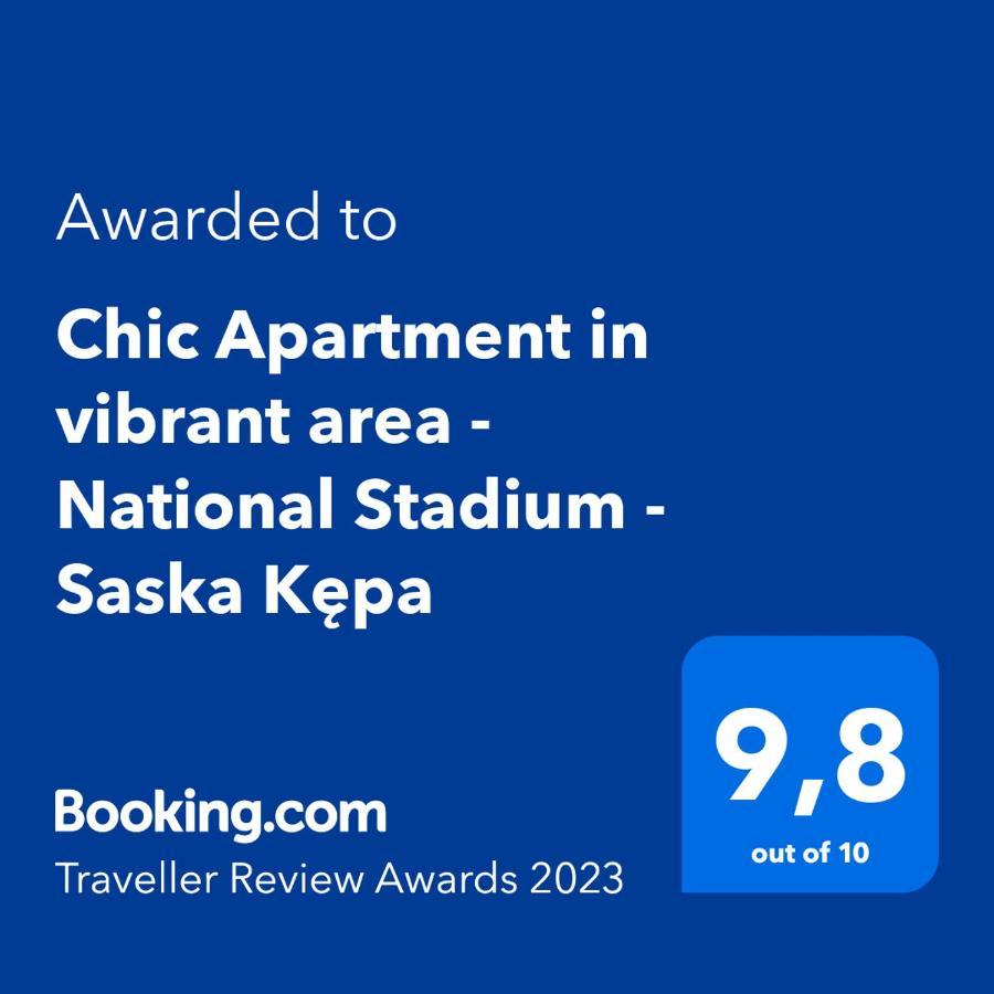 Chic Apartment In Vibrant Area - National Stadium - Saska Kepa Warsawa Bagian luar foto